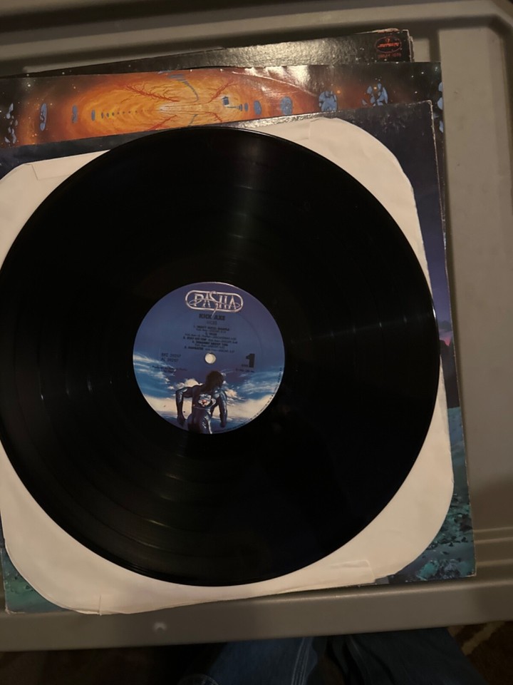 Kick Axe Vices US PRESS LP 1984 GOLDEN PROMO EMBOSSED