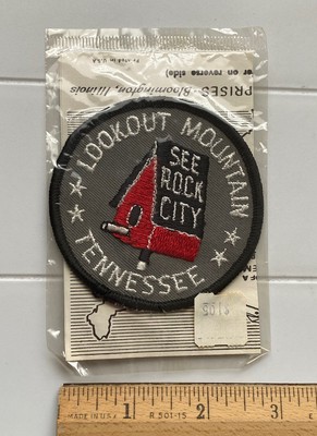 NIP Vintage See Rock City Lookout Mountain Tennessee Trailblazer Emblem Patch