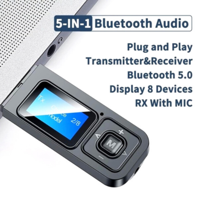 TRASMETTITORE RICEVITORE AUDIO Bluetooth NFC AUX 2RCA U-Disk TF 6.5 Mic TRASMETTITORE RICEVITORE AUDIO Bluetooth NFC AUX 2RCA U-Disk TF 6.5 Mic