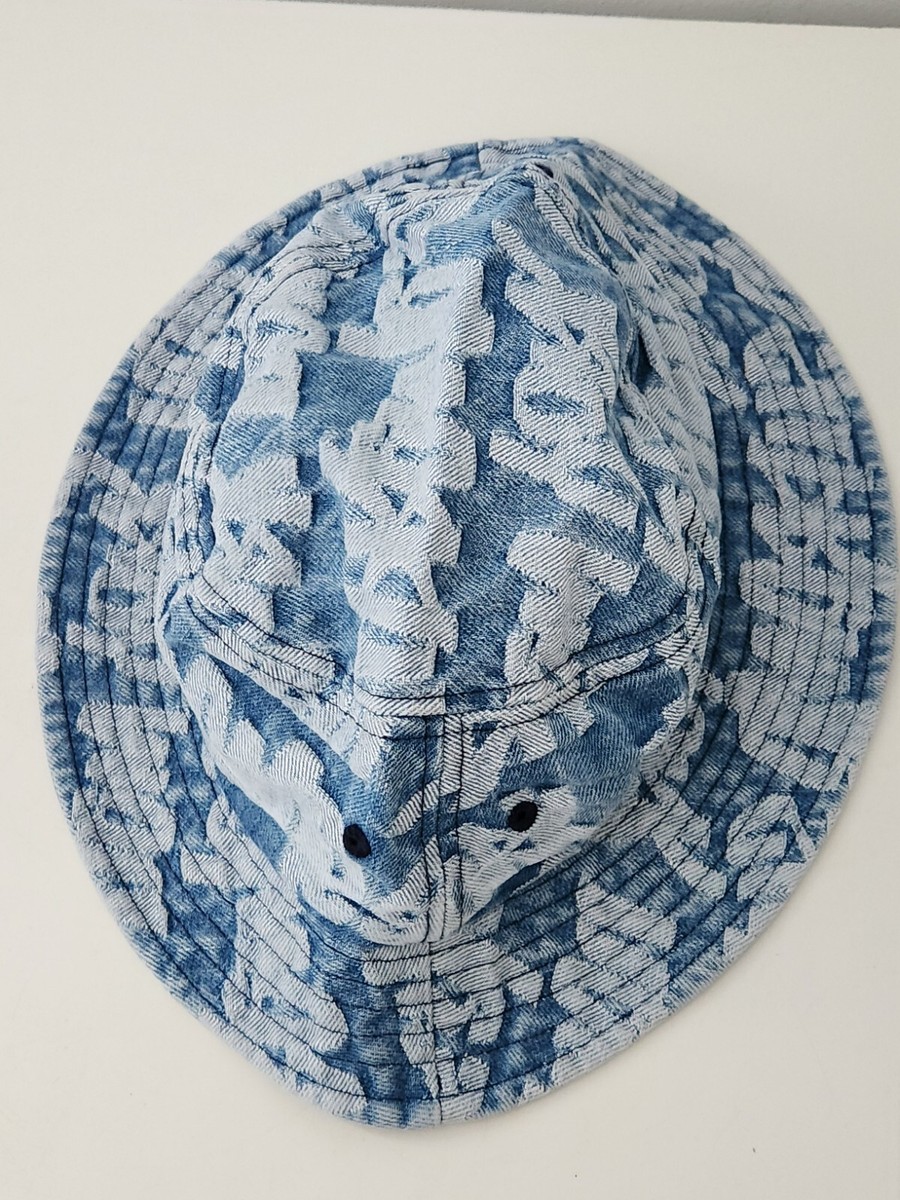Fat Tip Jacquard Denim Crusher M/L インディゴ SS22 Supreme Fat Tip Jacquard Denim Crusher M / L Blue