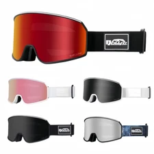 Ski Goggles Anti-Fog UV400 for Men Women Layer Winter Snowboard Protect Lenses