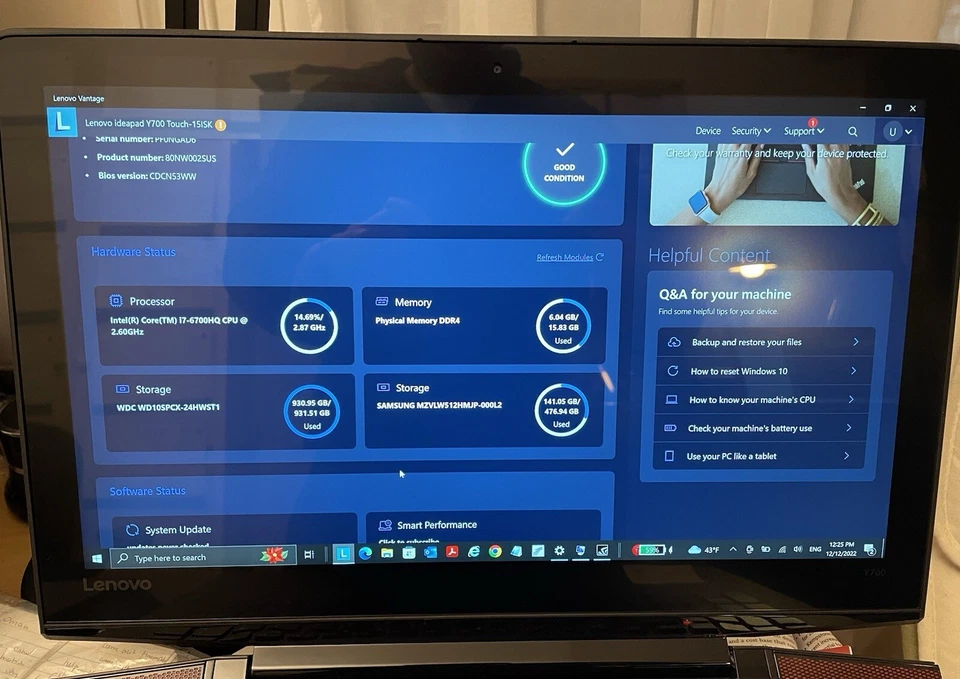 Lenovo IdeaPad Y700-Touch 4K 15.6"-Gaming-i7-GTX 960M 512GB SSD+2TB SSD 16GB RAM - Image 3 of 4