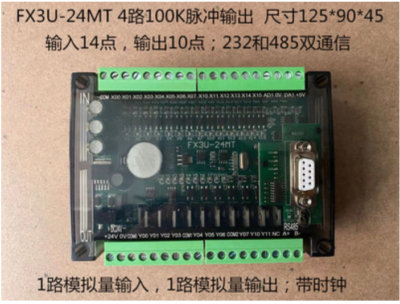Mitsubishi PLC industrial control board FX3U-24MT New IN BOX #F0