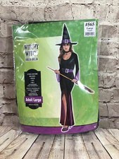 WIZARD Witch Adult COSTUME Amscan LARGE 10-12