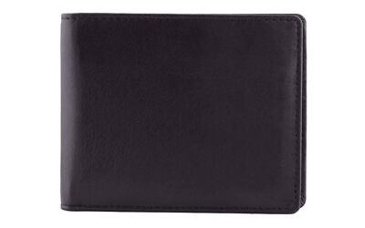 DiLoro Mens Slim Pocket Bifold Saffiano Leather Travel Wallet With RFID Prote...