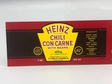 1930s HEINZ Can Label CHILI CON CARNE Vintage Advertising