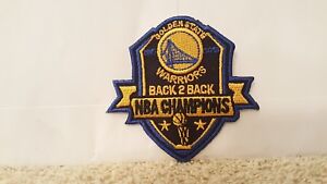 Nba Golden State Warriors Logo Back 2 Back Champions 2 3 4 X 2 3 4 Inches Ebay