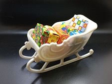 Vtg. 1950's Irwin Plastic Santa Sleigh W/ Christmas Presents USA