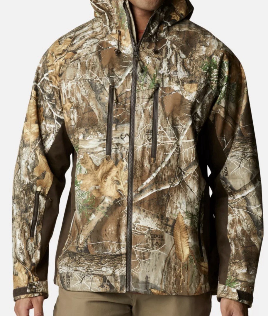 NEW Columbia PHG Trophy Rack Silent Rain Jacket Men's Small