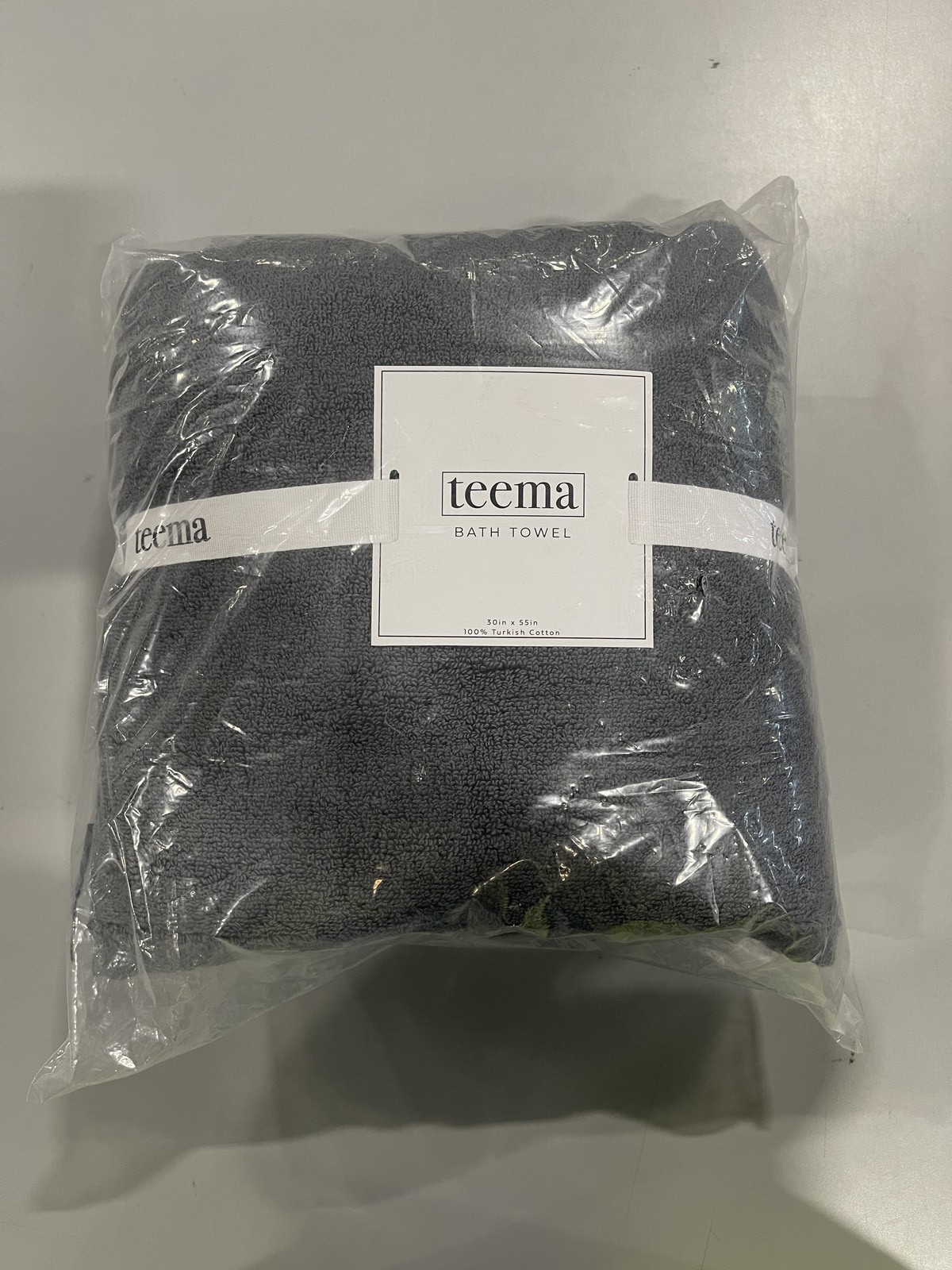 БАННОЕ ПОЛОТЕНЦЕ TEEMA 30X55 - 100 ТУРЕЦКИЙ ХЛОПОК - ДРЕВЕСНЫЙ УГОЛЬ 15390₽