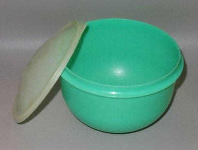 Vintage Tupperware 3pc Super Crisp-It Lettuce Keeper Container Jadite Green 1424