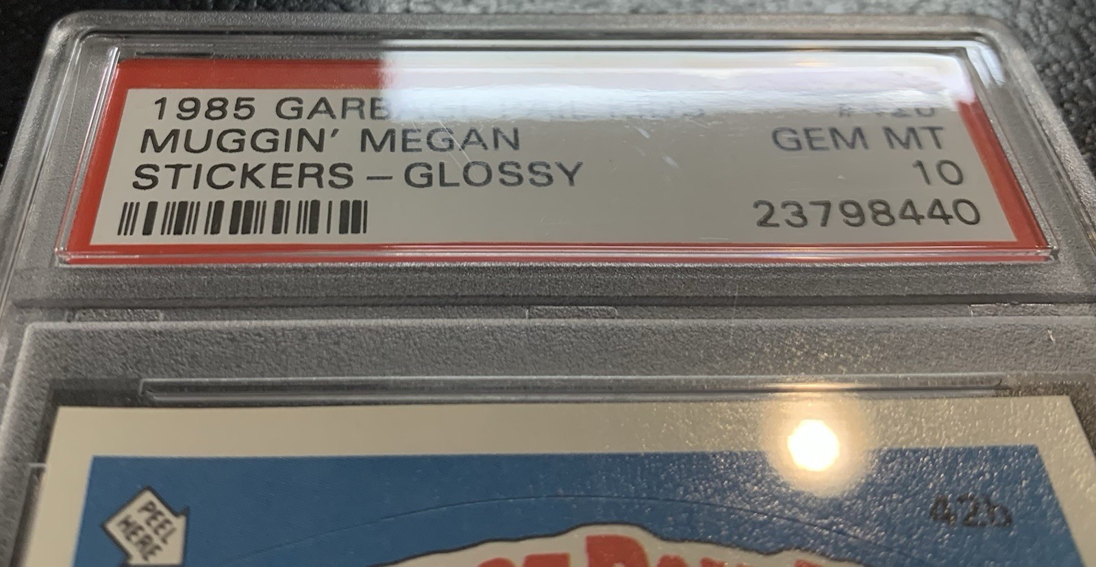 1985 Garbage Pail Kids OS2 Muggin Megan 42b PSA 10 GEM MINT-RARE GLOSSY CARD TWT view 6