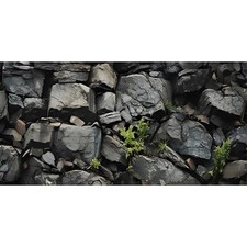 48x24 in Stone Aquarium Backdrop Grey Rock Fish Tank Background