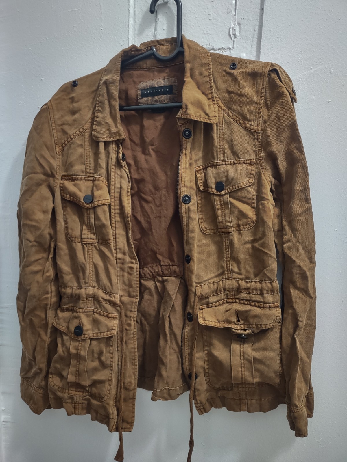 Sanctuary Small Brown Utility Jacket - image 1