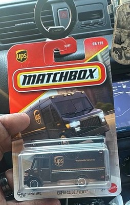 Matchbox Express Delivery BROWN UPS Truck / Van 68/125 1 64 Scale JBN79