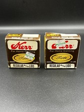 Vintage Kerr Regular Mason Jar Canning Lids.  2 SEALED Boxes. 24 Lids Total.