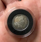 1901 barber dime; au-bu with great toning see video and pics