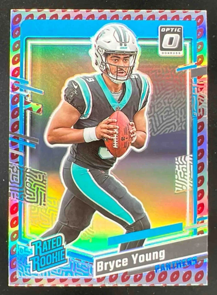 2023 Donruss Optic Rated Rookie Preview Football Emoji Prizm #311 Bryce Young RC
