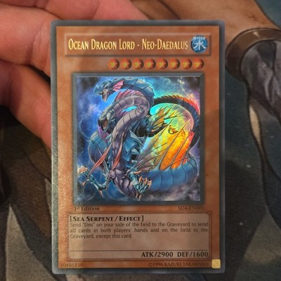 Yu-Gi-Oh! Ocean Dragon Lord - Neo-Daedalus Ultra Rare Foil SD4-EN001 1st