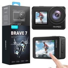 AKASO Brave 7 4K30FPS 20MP WiFi Action Camera with Touch Screen IPX8 33FT Wat...