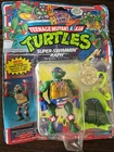 1992 Vintage SUPER SWIMMIN' RAPH, Teenage Mutant Turtles, On Card