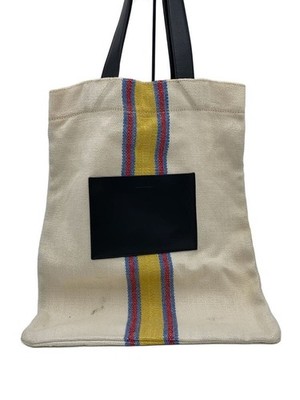JIL SANDER TOTE BAG WHT Used