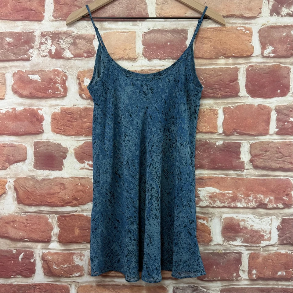 Camisa Cabi Top Mujer Pequeña Azul Multicolor Abstracto Camisola Popover Tank Foto 4 de 4