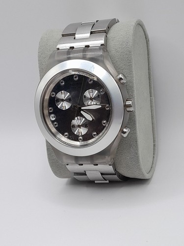 2005 Swatch Watch Diaphane SVCK4038G In Silver In Full Working Order - Picture 4 of 8