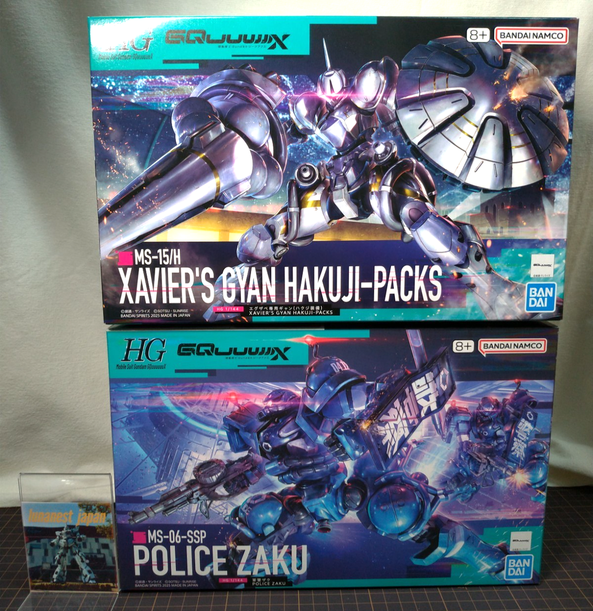 HG XAVIER'S GYAN HAKUJI-PACKS + POLICE ZAKU Popular SET Gundam