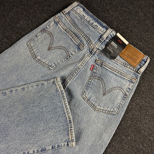 NWT Levi's Premium Wedgie Bootcut Jeans Women's 24x32 High Rise Blue Distressed