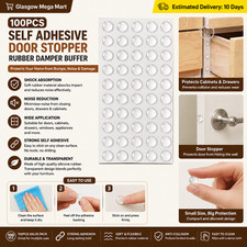 100Pcs Self Adhesive Door Stopper Rubber Damper Buffer Cabinet Bumpers Silicone