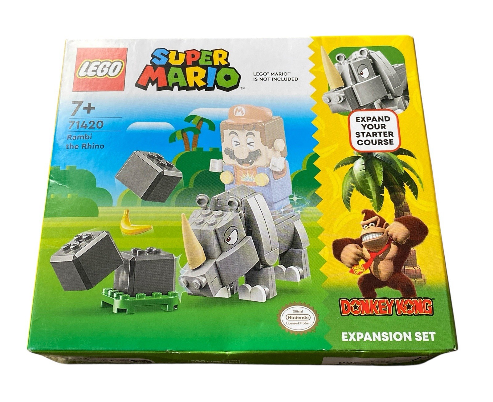 LEGO Super Mario Rambi the Rhino Expansion Set 71420 New Retired BNIB