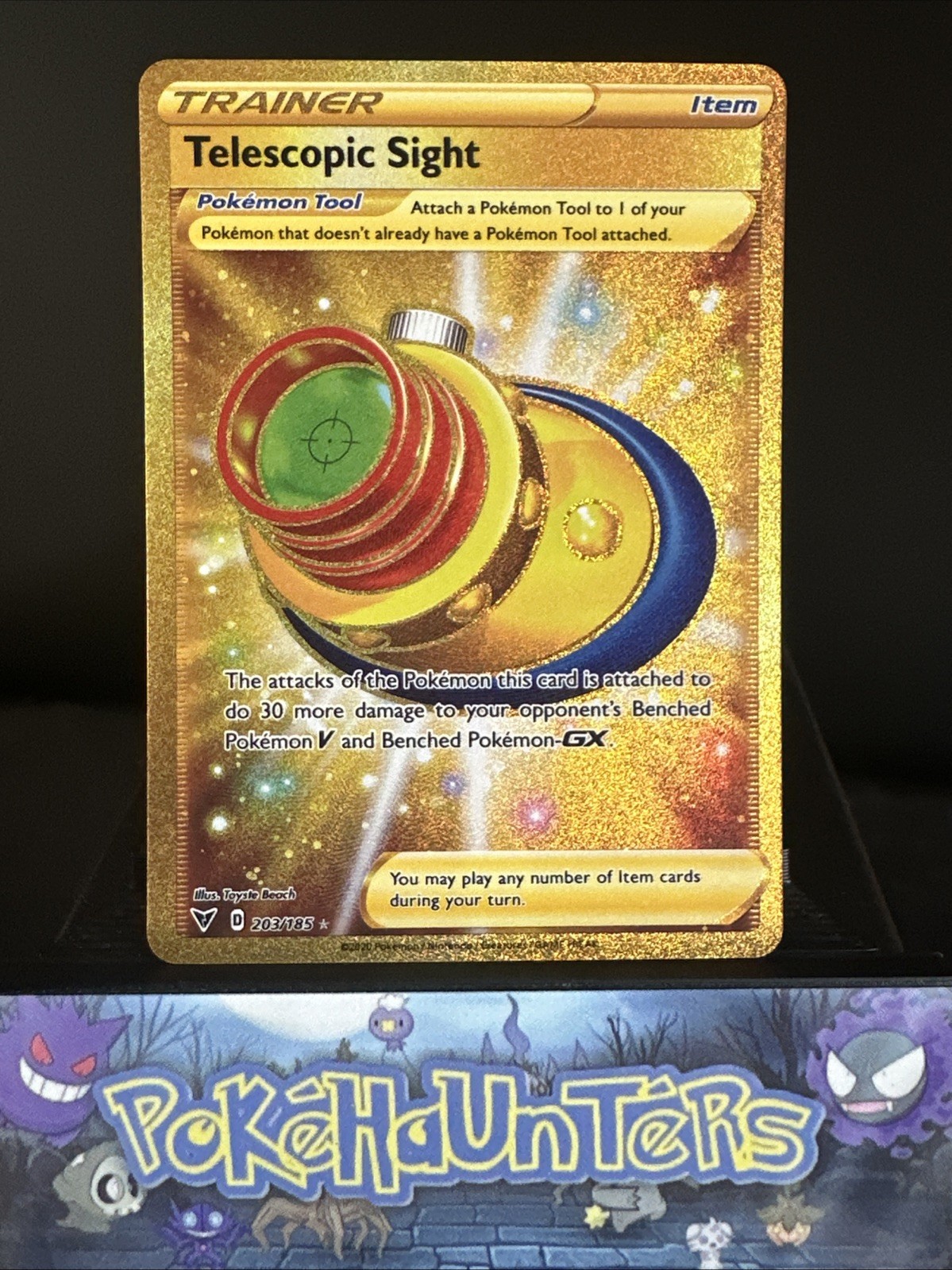 Pokemon Card Telescopic Sight 203/185 Vivid Voltage Secret Rare Near Mint
