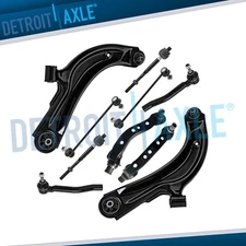 Front Upper & Lower Control Arms Sway Bars Tie Rod Ends for Nissan Sentra NV200