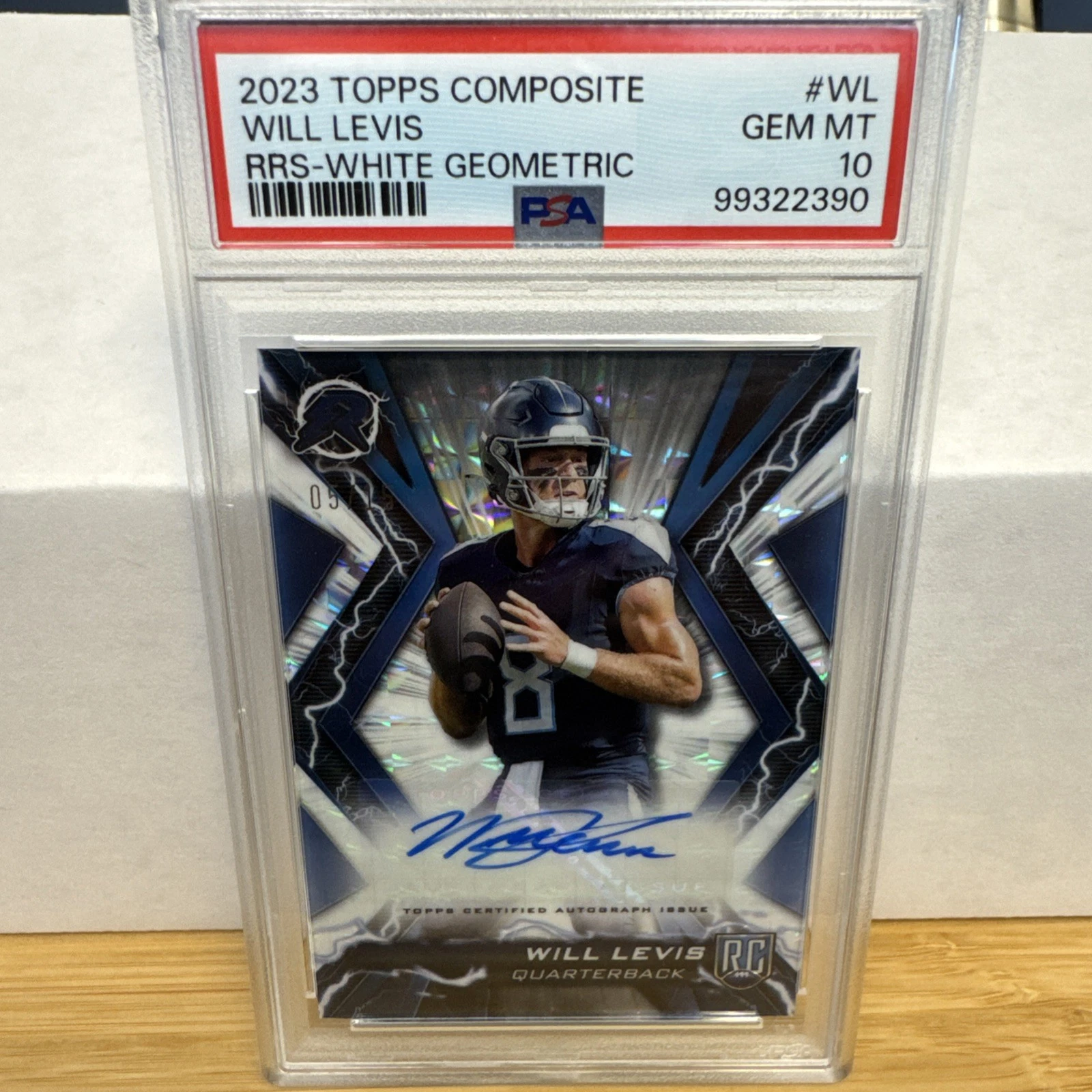 Will Levis Topps Composite Resurgence Rookie Signatures #WL White Geometric