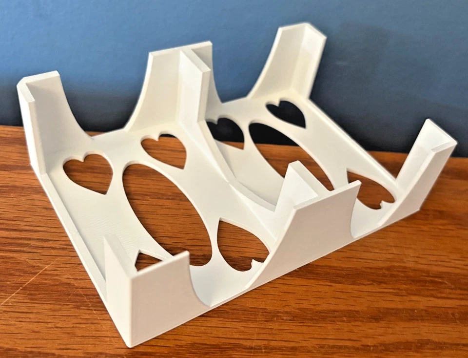 2 to 4 Deck Playing Card Tray Canasta Hand & Foot Samba Gin Rummy White USA Made - Image 3 of 4