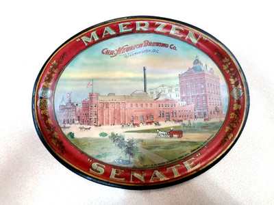 1895 Christian Heurich Brewing Co Washington DC MAERZEN-SENATE PRE PRO BEER TRAY