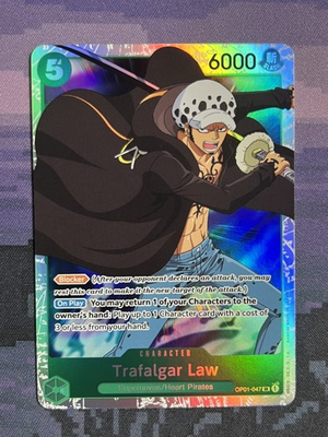 #ad Trafalgar Law 047 OP01 047 SR One Piece Romance Dawn Foil NM $1.99