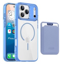 For iPhone 17 Pro Max/17/Air Shockproof Clear Magnetic Wallet Case Card Holder