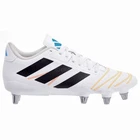 Adidas Kakari Elite SG Mens Soft Ground Rugby Cleats + Plastic, White, Pick Size