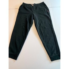 Polo Ralph Lauren Kids XL 18-20 Black Fleece Joggers Red Pony Sweatpants
