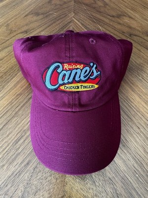 Raising Cane's One Love Hat Cap Adjustable Strap Maroon Red