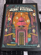 Poster Billy Strings Mobile AL 2021 - Serigrafia di stato vecchio poster