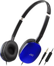 Image of JVC HA-S160M-A Flats Foldable and Compact Headphones in Glossy Trendy Colour, wi
