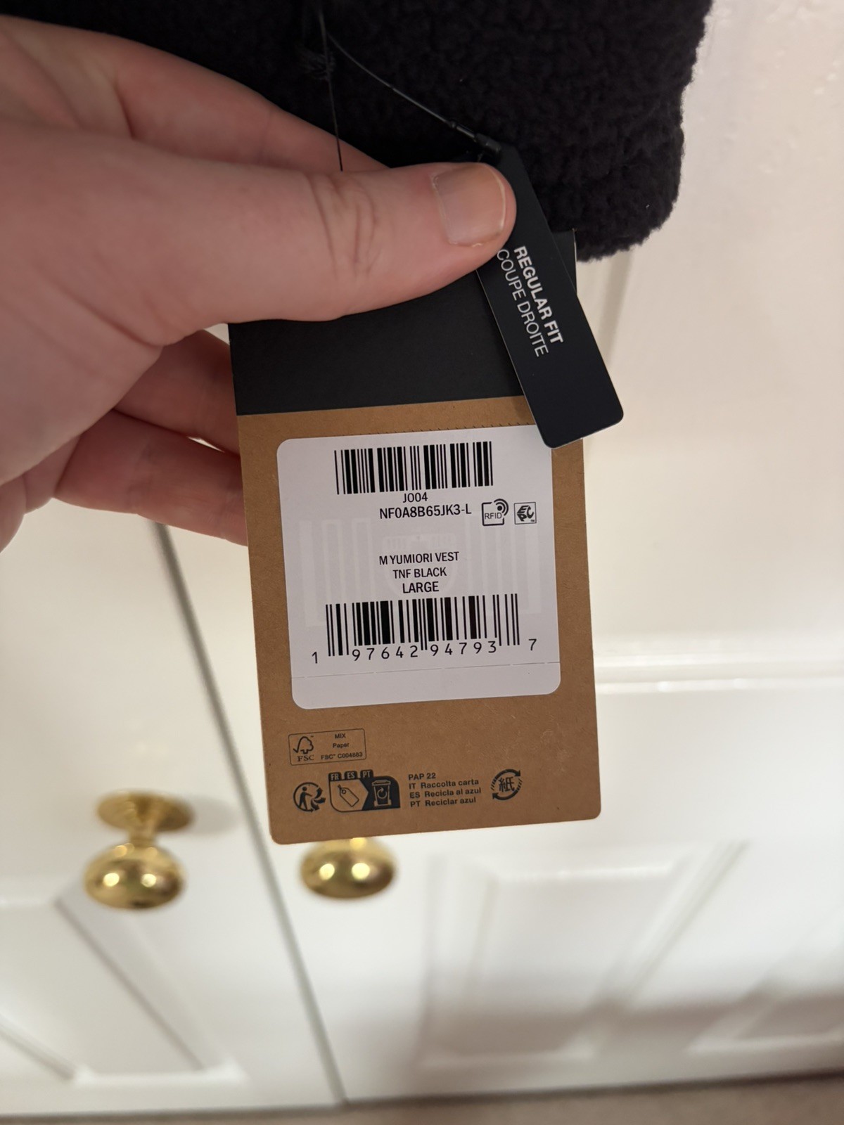 Men's The North Face Large Yumiori Vest - BNWT Black F-Zip Fleece Gilet RRP £75 image 6
