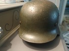 ORIG WWII GERMAN M35 HELMET NAMED EX DD ET64 FRM 34TH INF DIV VETERAN ESTATE — photo 1