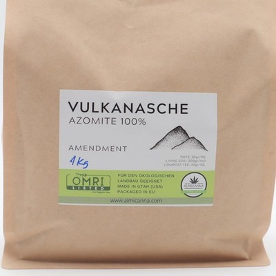 ALMICANNA: Vulkanasche AZOMITE 100% - Natürlicher Bodenaktivator, Mineralien