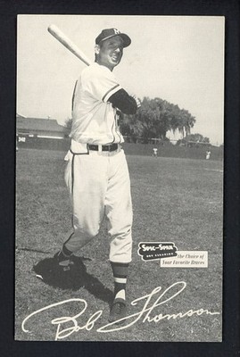 1954-56 SPIC AND SPAN BOBBY THOMSON BRAVES GOOD TRIMMED 495051 (KYCARDS)