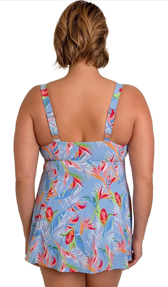 Подходит 4 U подходит 4 Ur бедра рассвет шнурка плавать платье размер 10 цветочный новый - Изображение 2 из 4