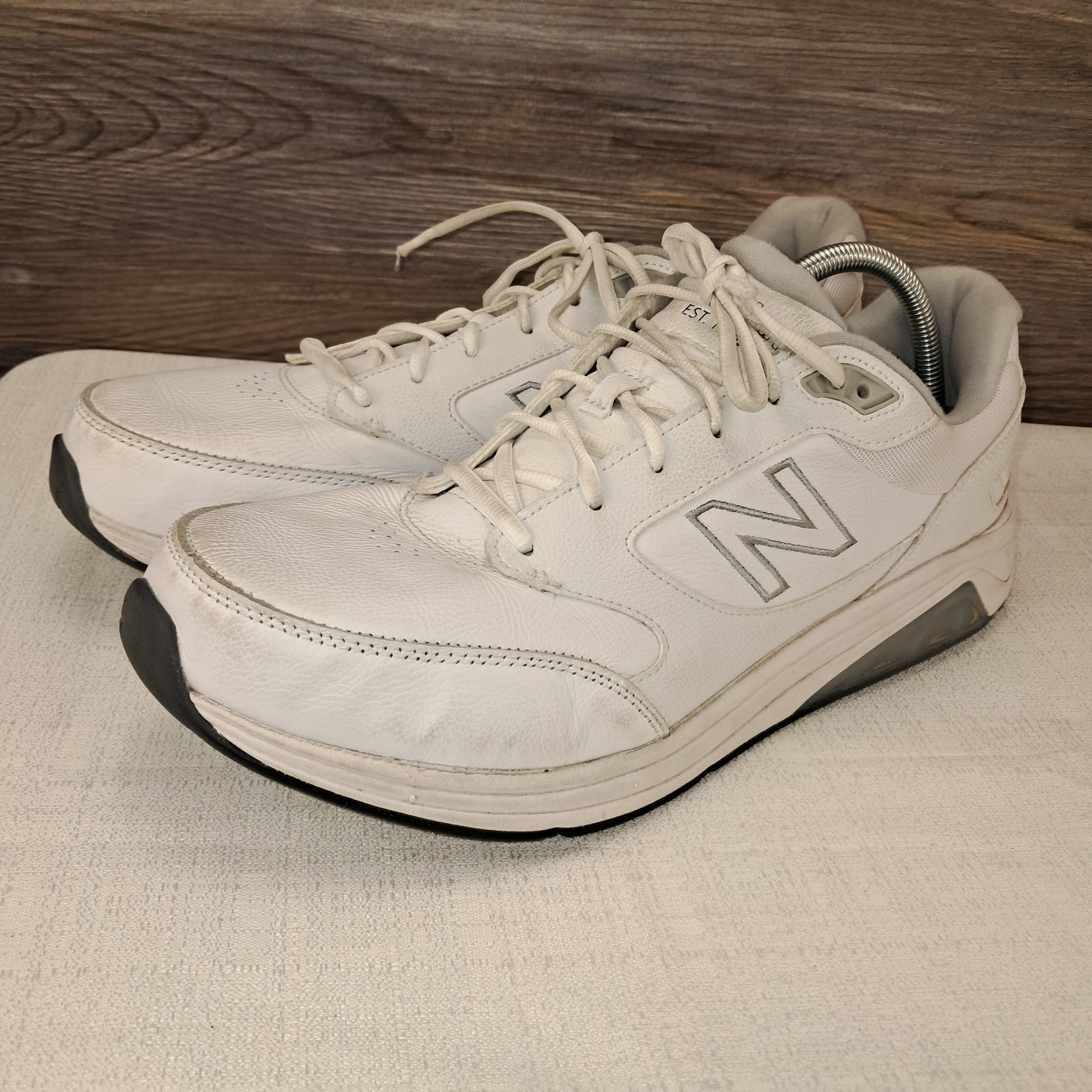 New Balance 928v3 White Leather Comfort Walking Shoes Mens Size 13 B width thumbnail 4